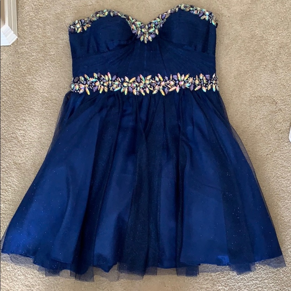 Royal blue homecoming dress